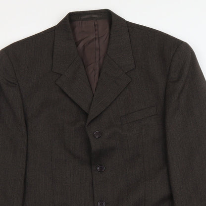 Mens UK Size L Ciro Citterio Regular Brown Suit Jacket