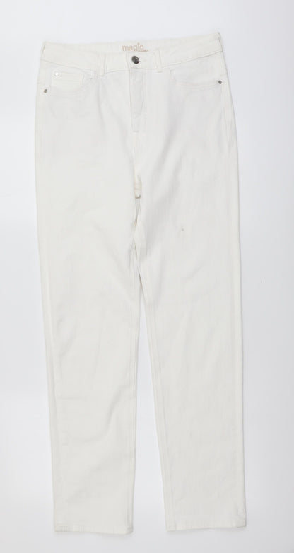Womens UK Size 30 in Marks and Spencer Regular Fit Skinny White Jeans