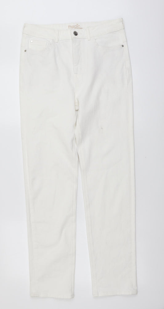 Womens UK Size 30 in Marks and Spencer Regular Fit Skinny White Jeans