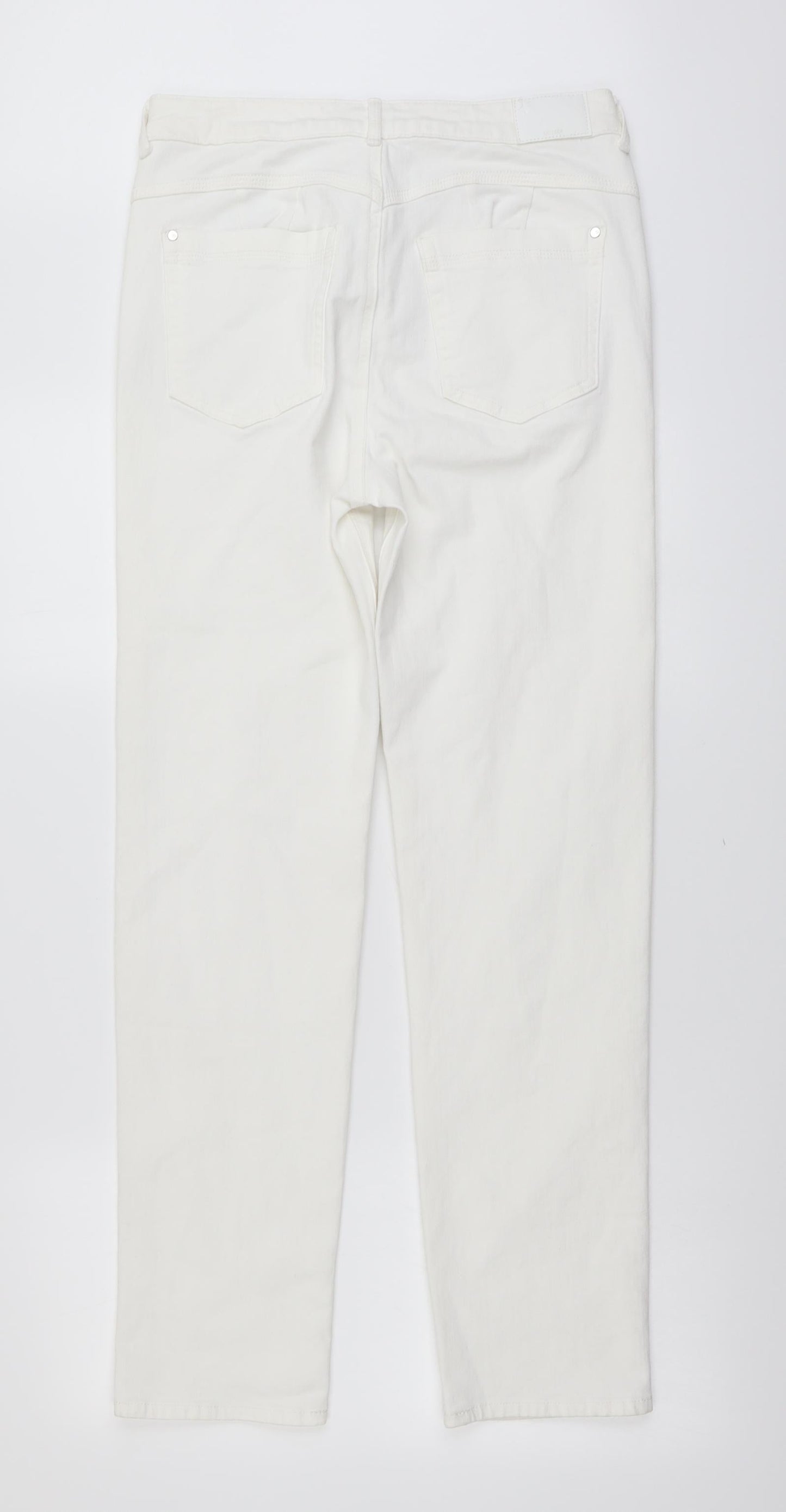 Womens UK Size 30 in Marks and Spencer Regular Fit Skinny White Jeans