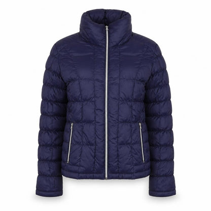 Harvey&Jones Womens Blue Quilted Jacket Size 10 Zip