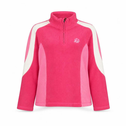 Protest Womens Pink Colourblock Polyester Pullover Sweatshirt Size S Zip