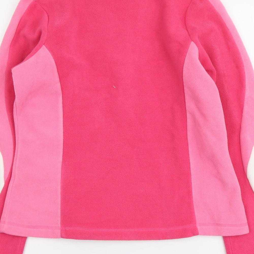 Protest Womens Pink Colourblock Polyester Pullover Sweatshirt Size S Zip