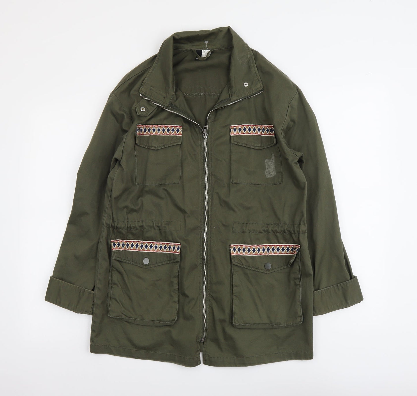 Womens UK Size S H&M Green Jacket
