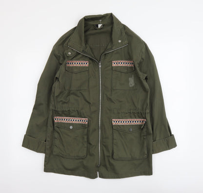 Womens UK Size S H&M Green Jacket