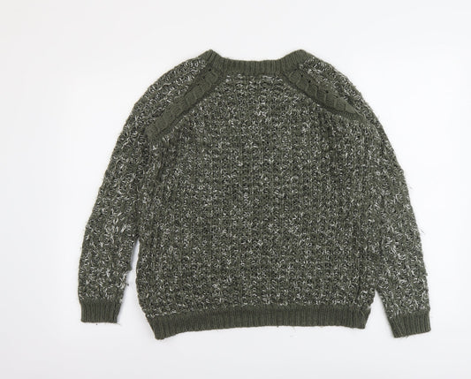 Womens UK Size 12 Dorothy Perkins Green Pullover Jumper