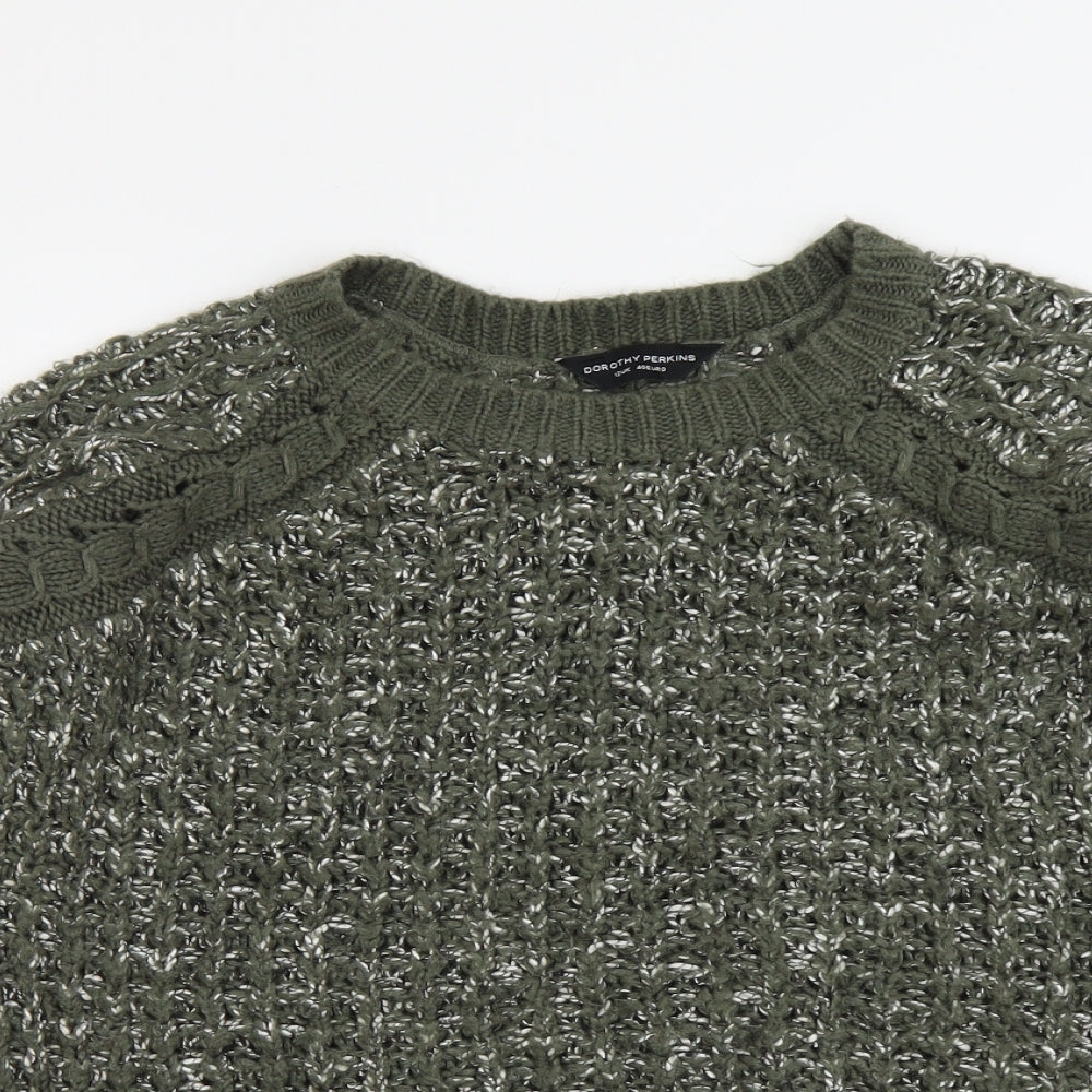 Womens UK Size 12 Dorothy Perkins Green Pullover Jumper