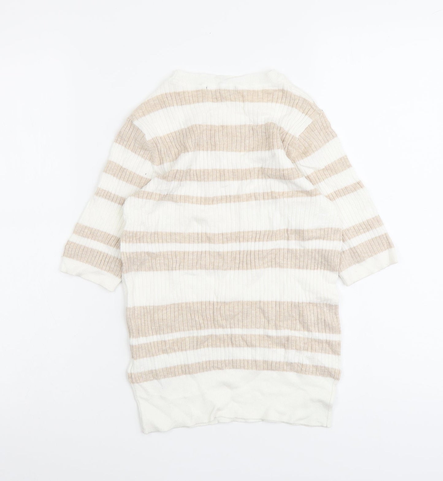 Womens UK Size 8 Marks and Spencer Beige Pullover Jumper