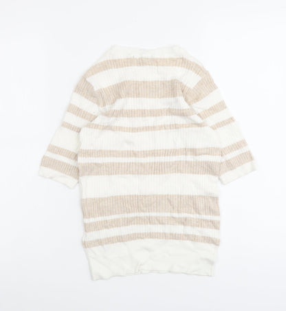 Womens UK Size 8 Marks and Spencer Beige Pullover Jumper