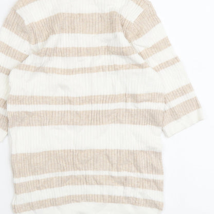 Womens UK Size 8 Marks and Spencer Beige Pullover Jumper