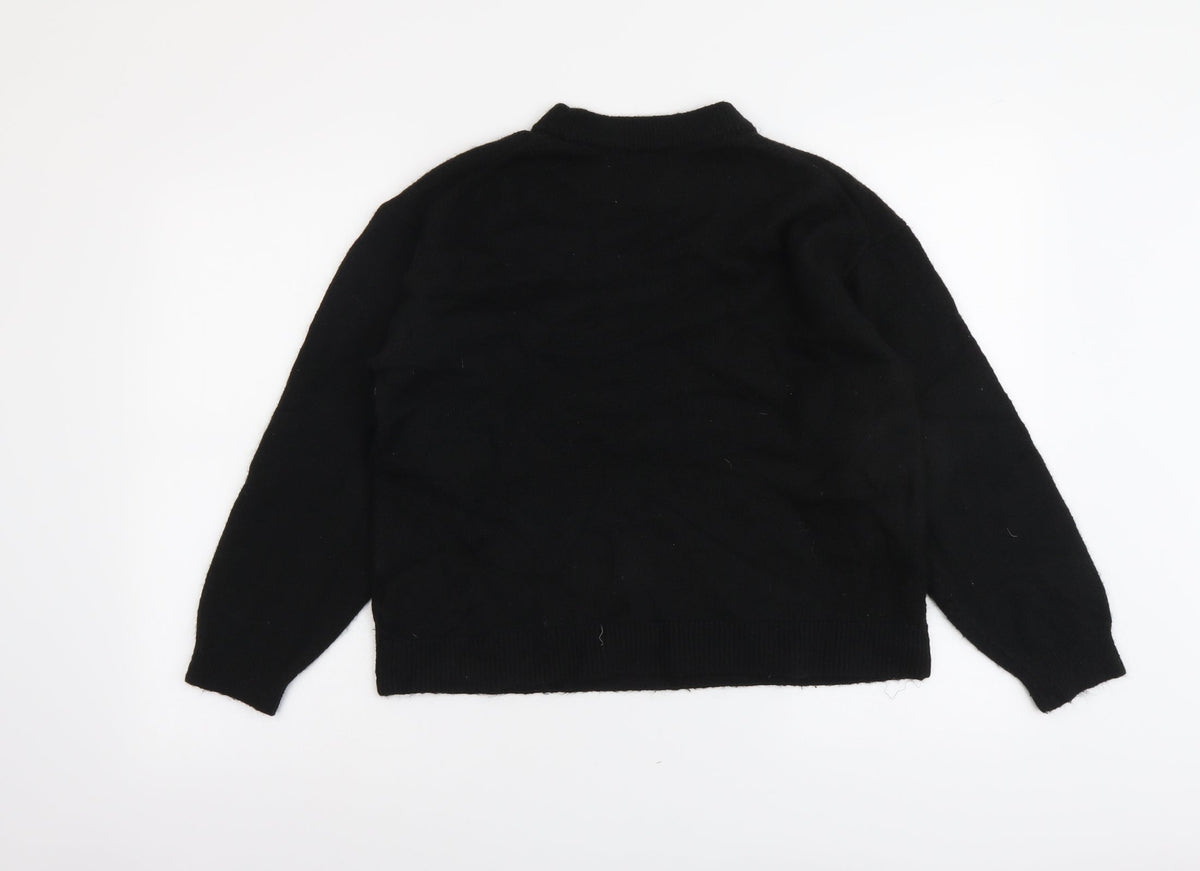 Womens UK Size S H&M Black Pullover Jumper