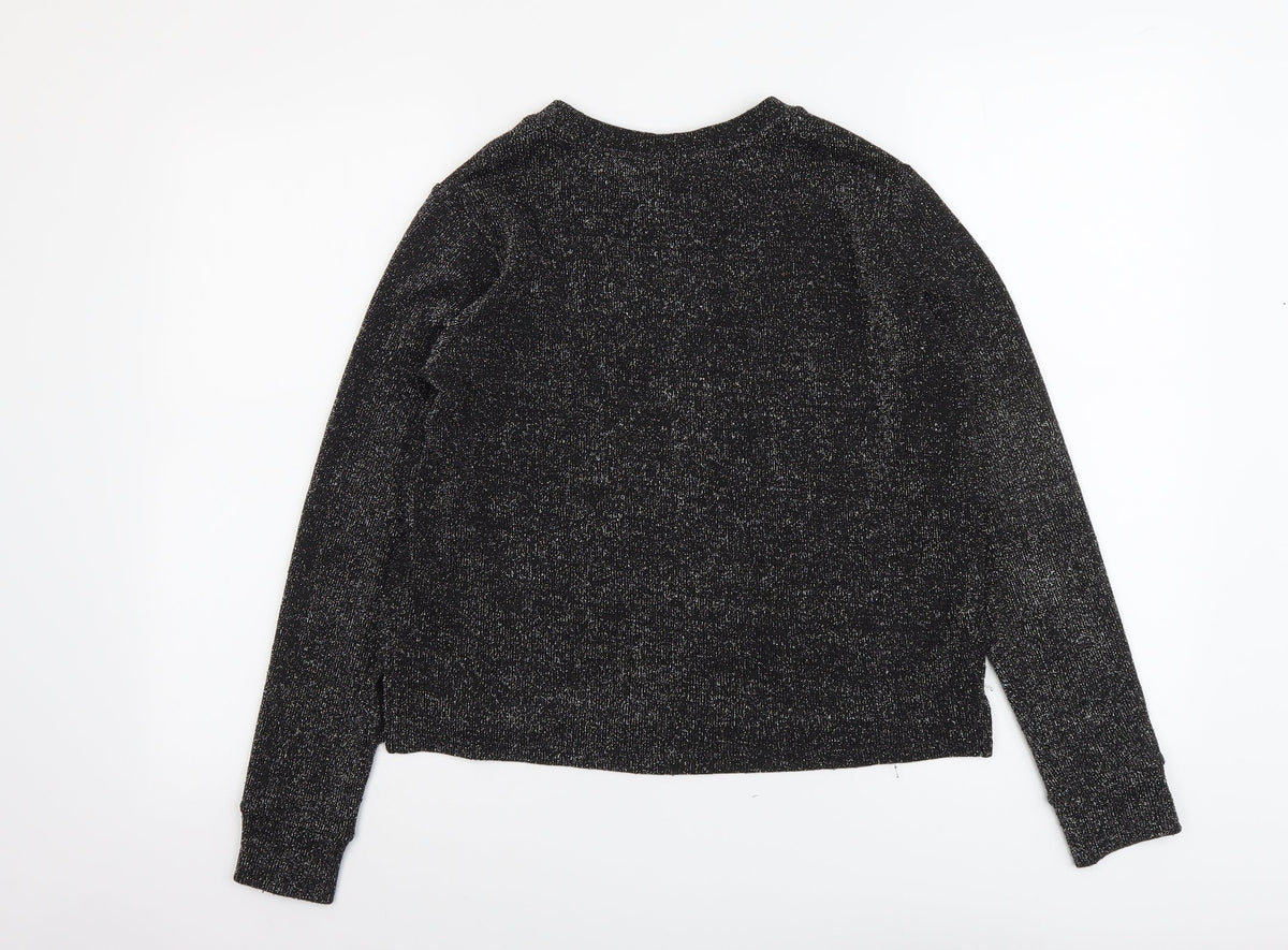 Womens UK Size XS H&M Black Pullover Jumper