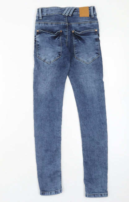 Cost:bart Womens Blue Cotton Skinny Jeans Size 24 in Regular Zip