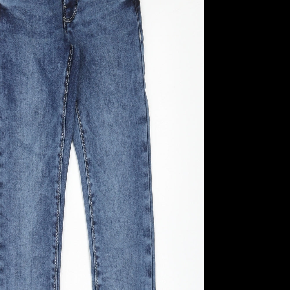 Cost:bart Womens Blue Cotton Skinny Jeans Size 24 in Regular Zip