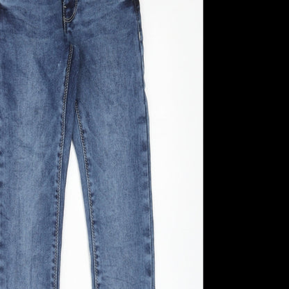 Cost:bart Womens Blue Cotton Skinny Jeans Size 24 in Regular Zip