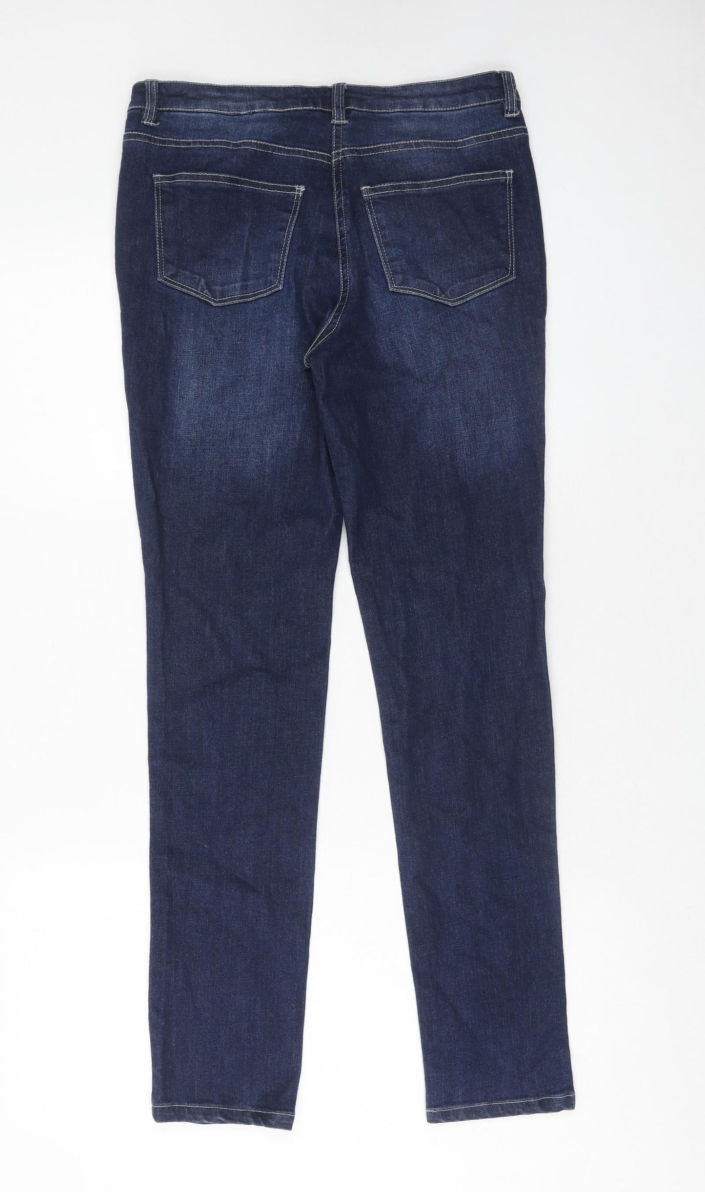 Philippe Matignon Womens Blue Cotton Skinny Jeans Size S Regular Zip