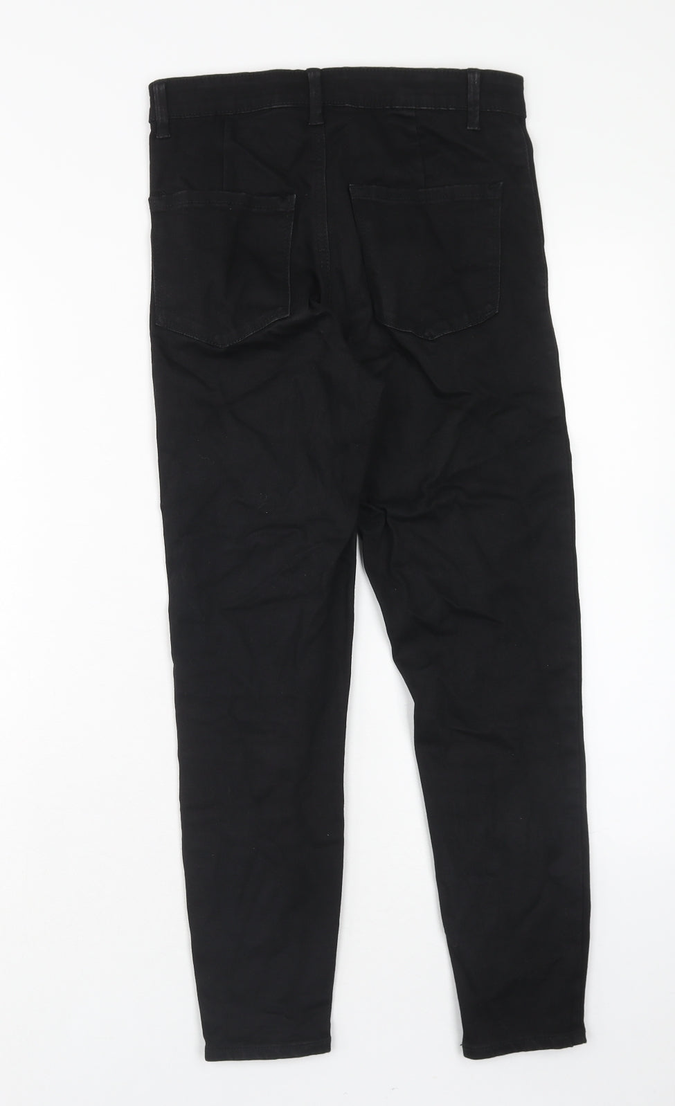 Denim & Co. Womens Black Cotton Skinny Jeans Size 10 Regular Zip