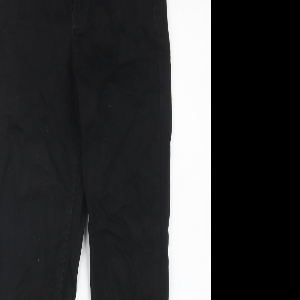 Denim & Co. Womens Black Cotton Skinny Jeans Size 10 Regular Zip