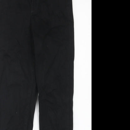 Denim & Co. Womens Black Cotton Skinny Jeans Size 10 Regular Zip
