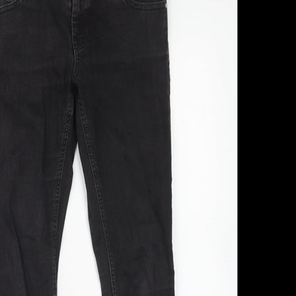 ASOS Womens Black Cotton Skinny Jeans Size 28 in L28 in Regular Zip
