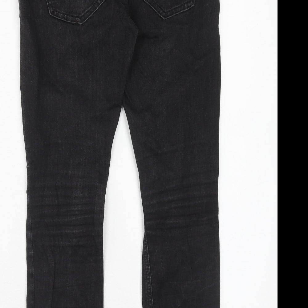 ASOS Womens Black Cotton Skinny Jeans Size 28 in L28 in Regular Zip