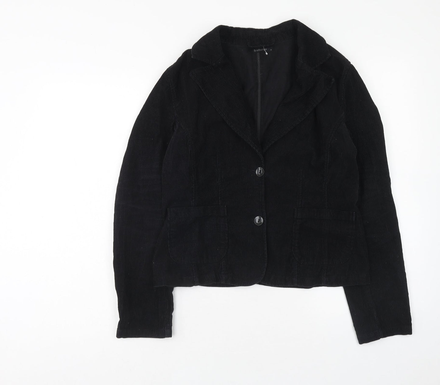 b.young Womens Black Jacket Blazer Size M Button