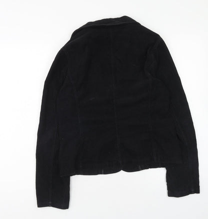 b.young Womens Black Jacket Blazer Size M Button