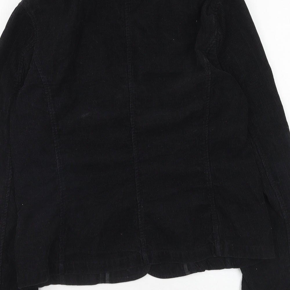 b.young Womens Black Jacket Blazer Size M Button