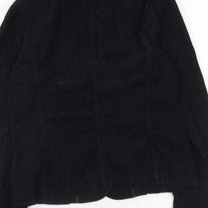 b.young Womens Black Jacket Blazer Size M Button