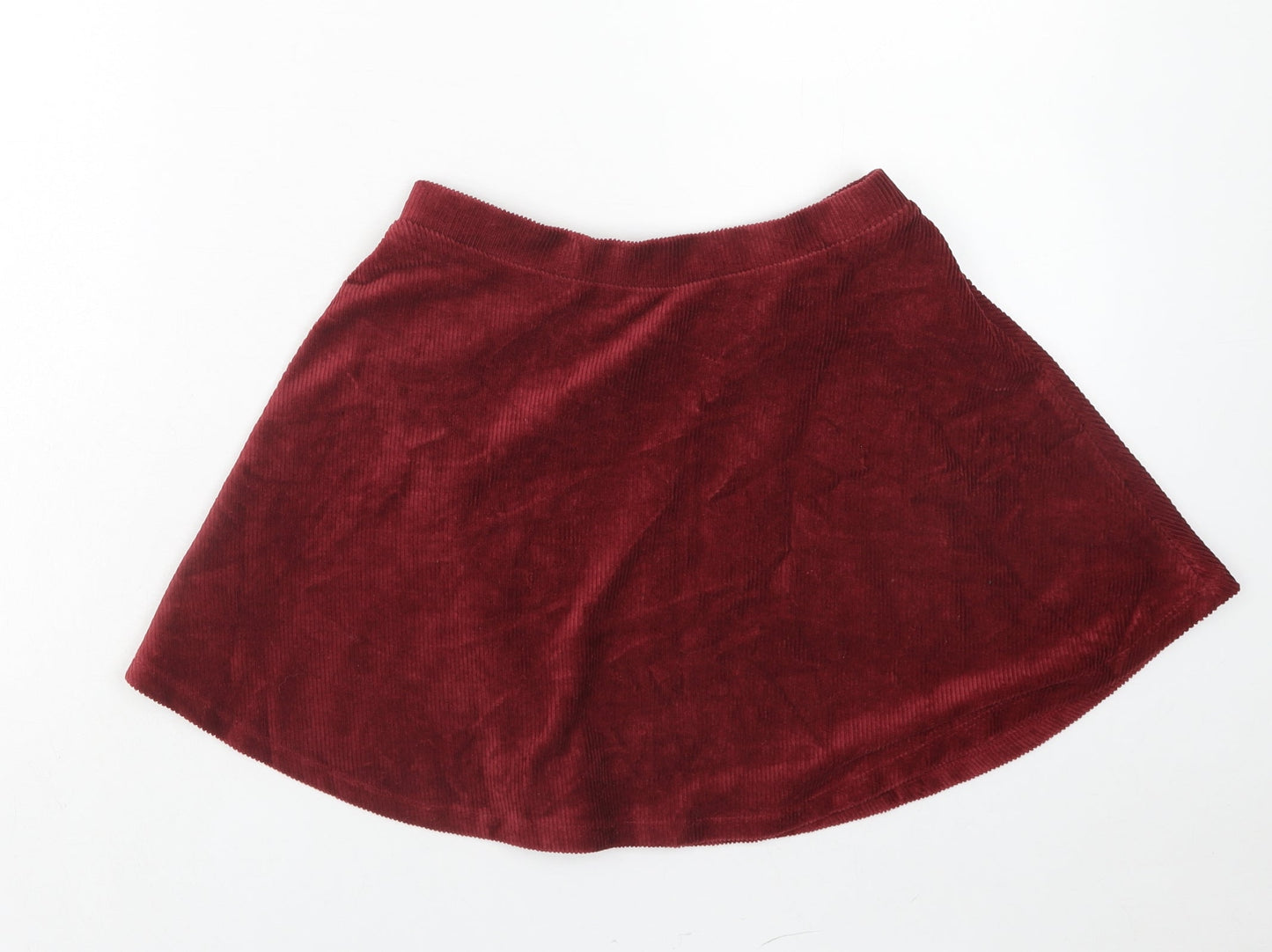 FOREVER 21 Womens Red Cotton Swing Skirt Size S