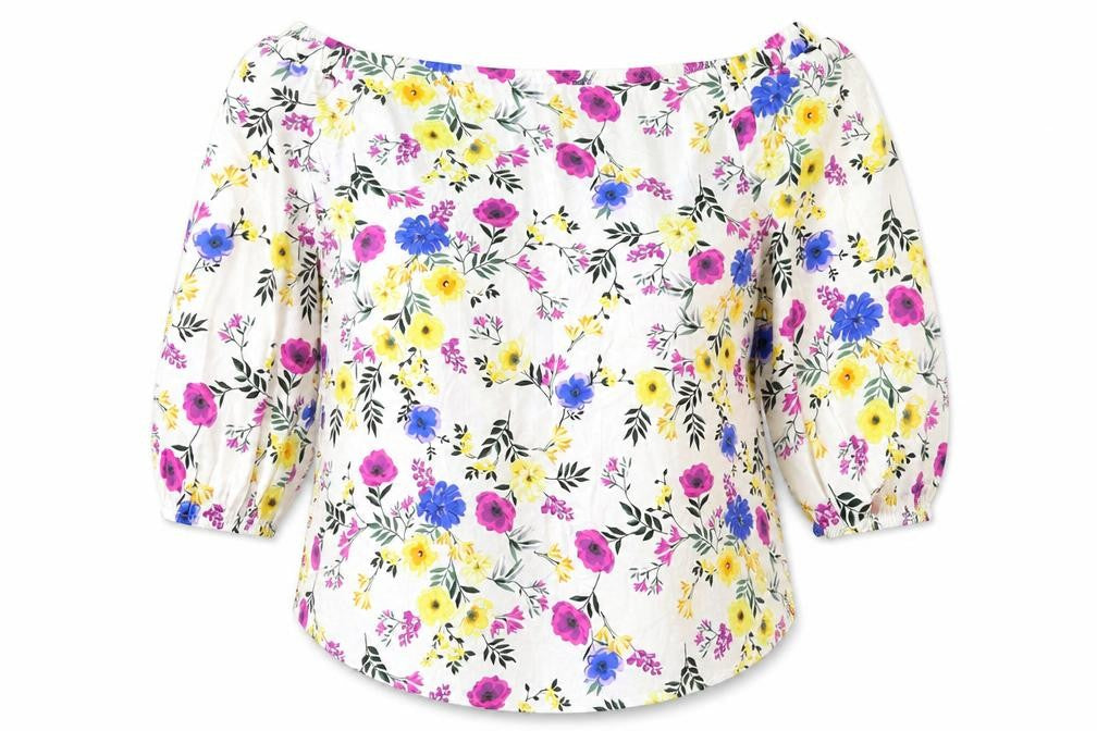 Womens UK Size 12 New Look Multicoloured Basic Blouse