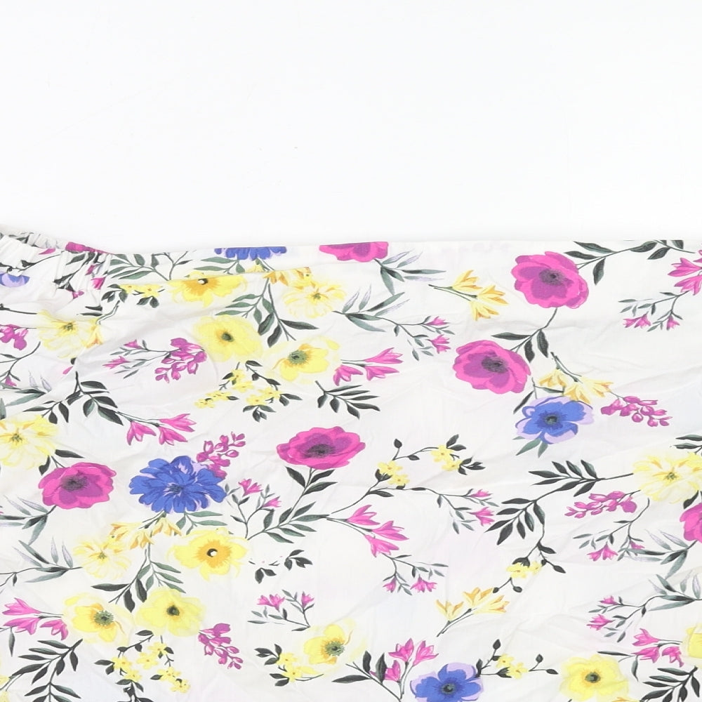 Womens UK Size 12 New Look Multicoloured Basic Blouse