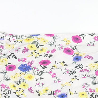 Womens UK Size 12 New Look Multicoloured Basic Blouse
