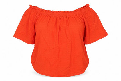 Womens UK Size 12 H&M Orange Basic Blouse