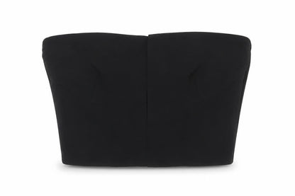 Womens UK Size 10 Topshop Black Cropped Blouse