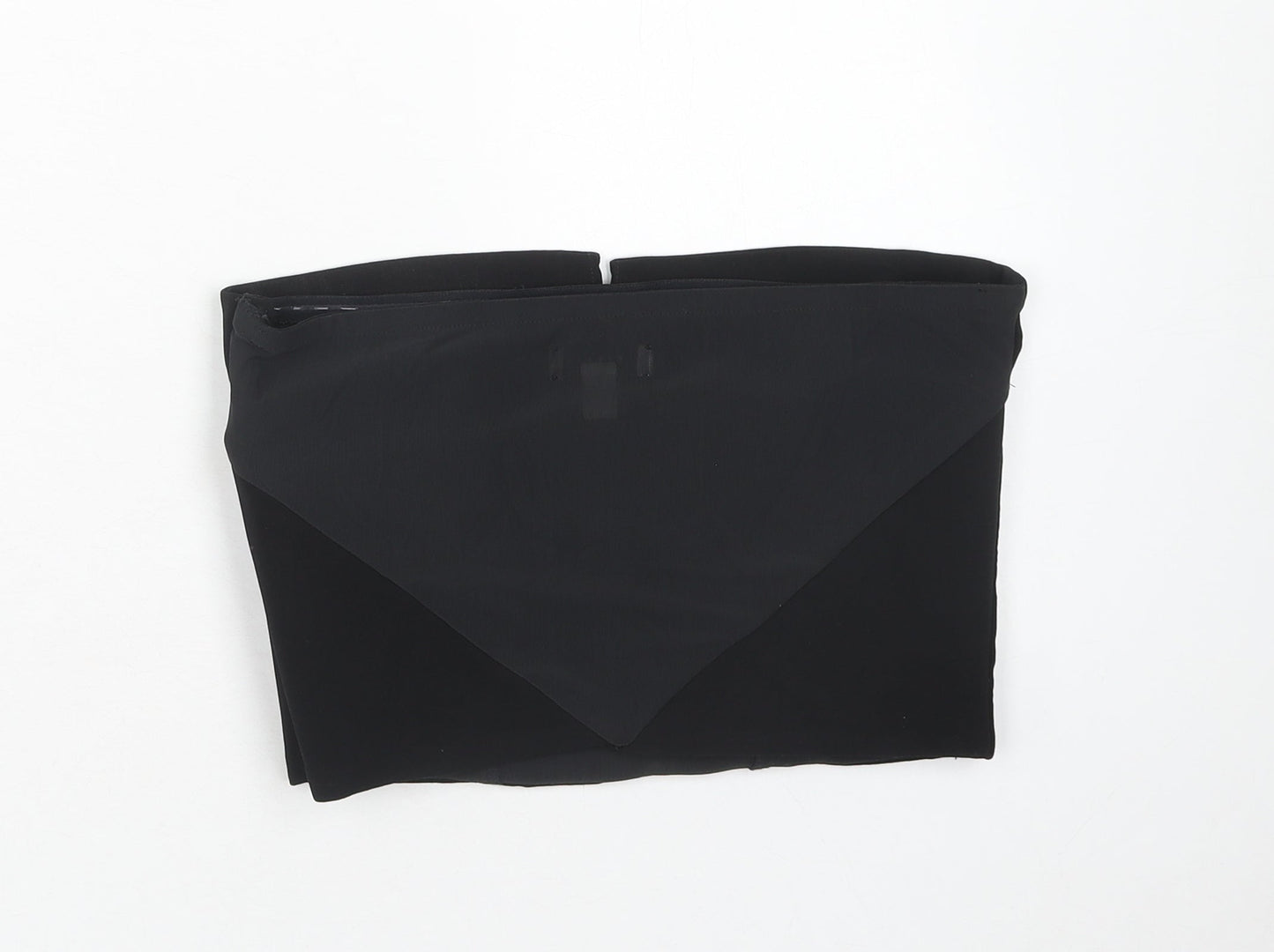 Womens UK Size 10 Topshop Black Cropped Blouse