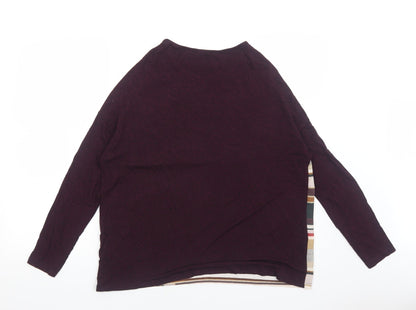 Womens UK Size S Zara Purple Basic Blouse