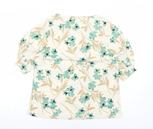 Womens UK Size S H&M Ivory Basic Blouse