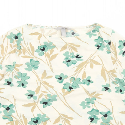 Womens UK Size S H&M Ivory Basic Blouse