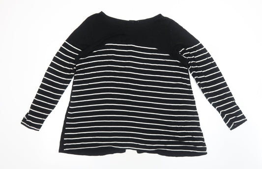 Womens UK Size M Preworn Black Basic Blouse