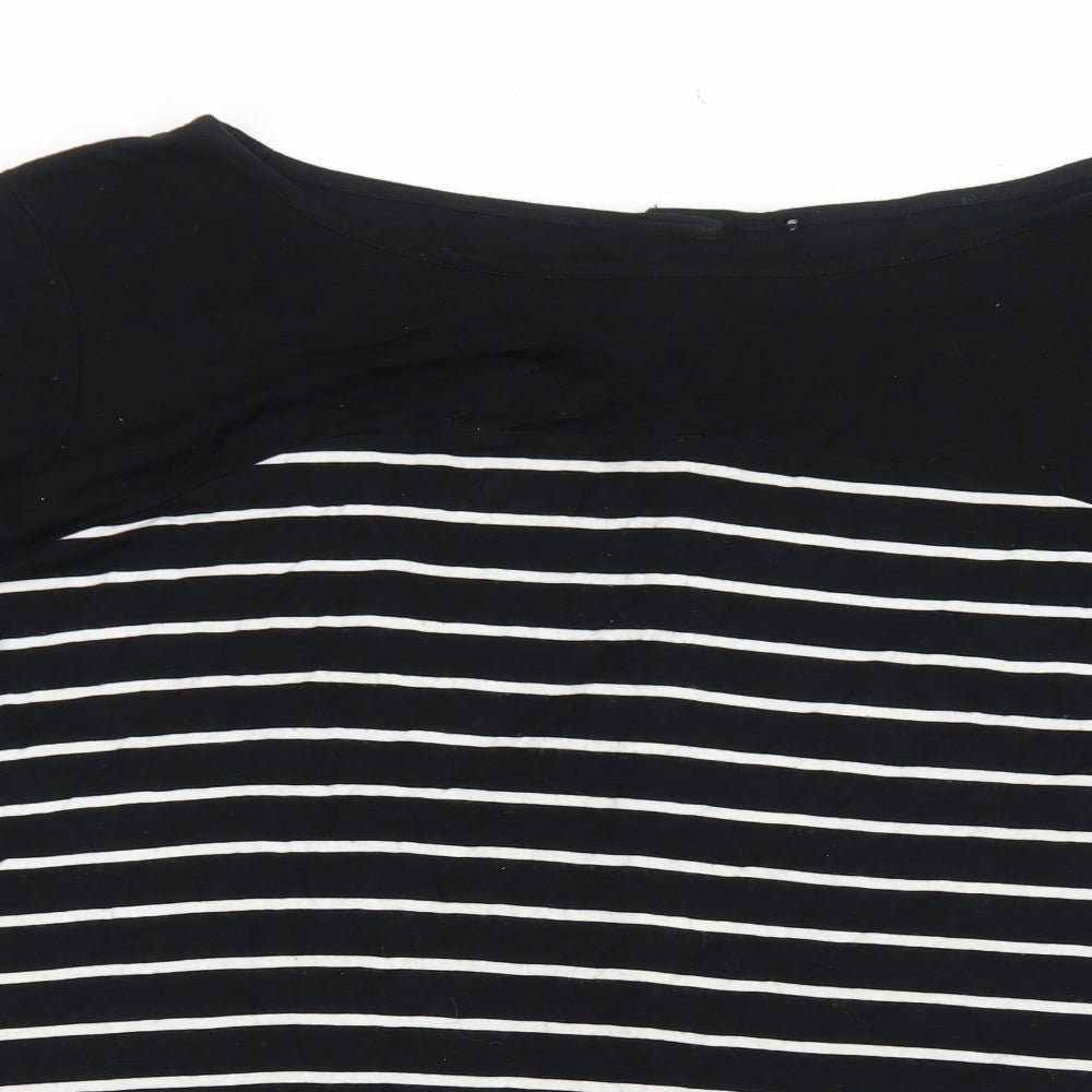 Womens UK Size M Preworn Black Basic Blouse