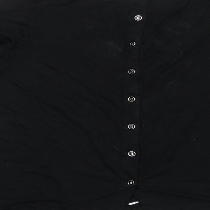 Womens UK Size M Preworn Black Basic Blouse