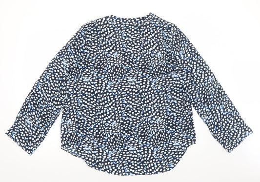 Womens UK Size L Jones New York Blue Basic Blouse