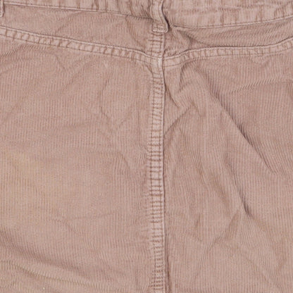 Womens UK Size 8 Topshop Straight & Pencil Corduroy Skirt