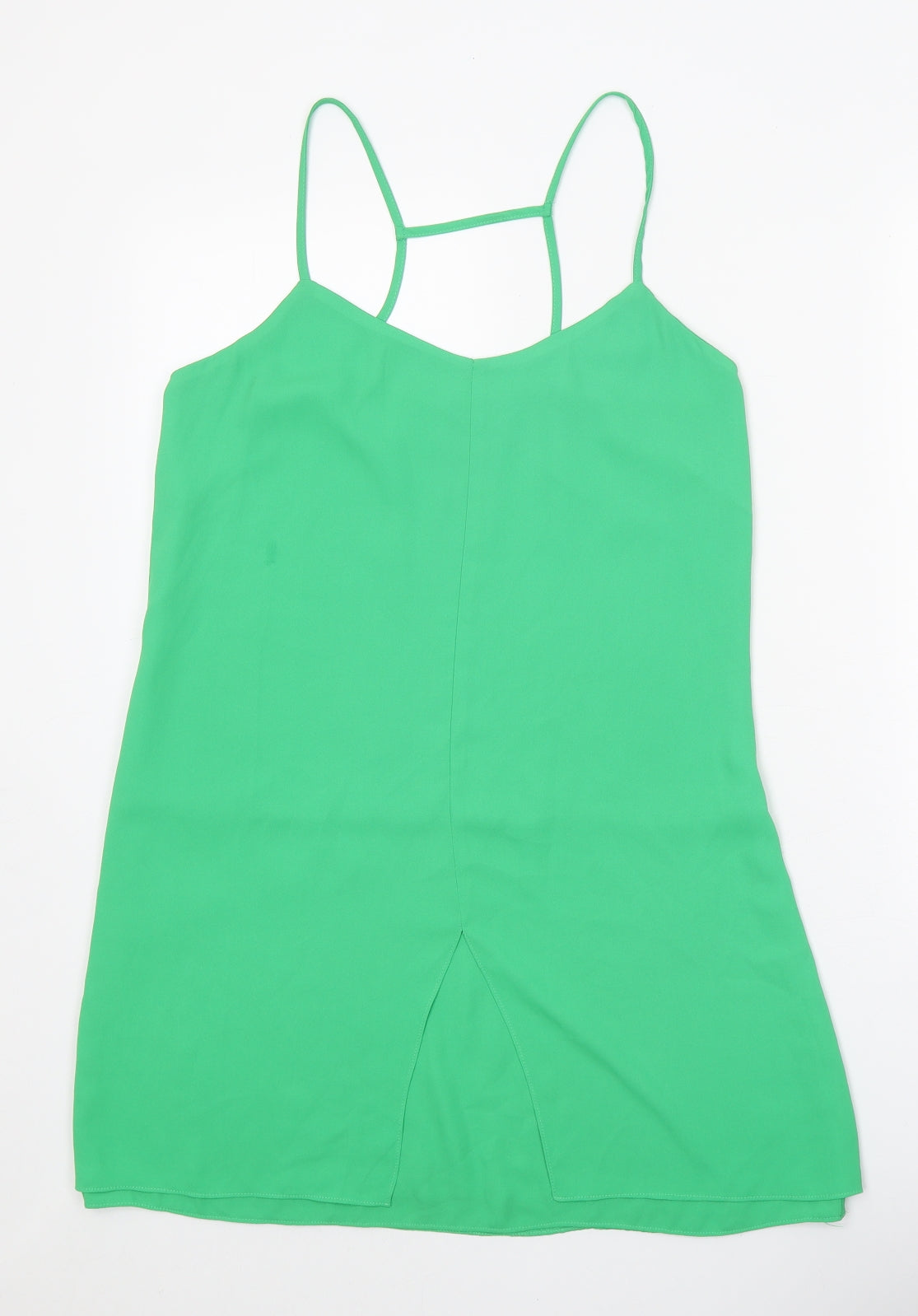 Womens UK Size 10 Topshop Green Camisole Tank