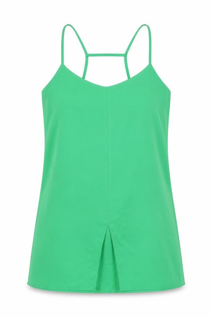 Womens UK Size 10 Topshop Green Camisole Tank