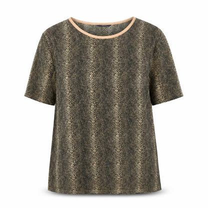 Womens UK Size 16 Debenhams Gold Basic T-Shirt