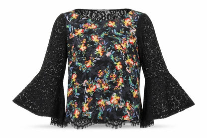 Womens UK Size M French Connection Black Basic Blouse