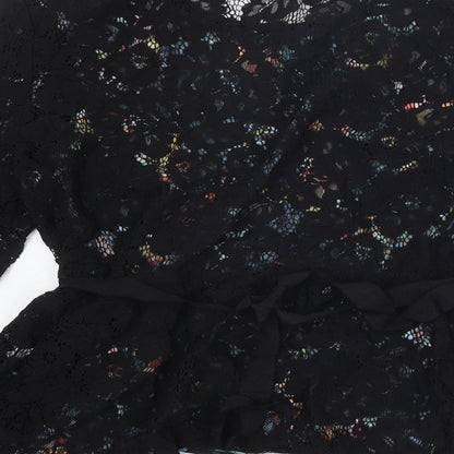Womens UK Size M French Connection Black Basic Blouse