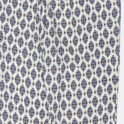 Individual Womens Beige Paisley Polyester Trousers Size 10 Regular